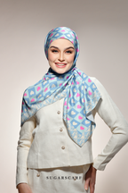 YES DEFECT - ( Square ) Kindness Matte Satin Silk Scarf ( PEACE )