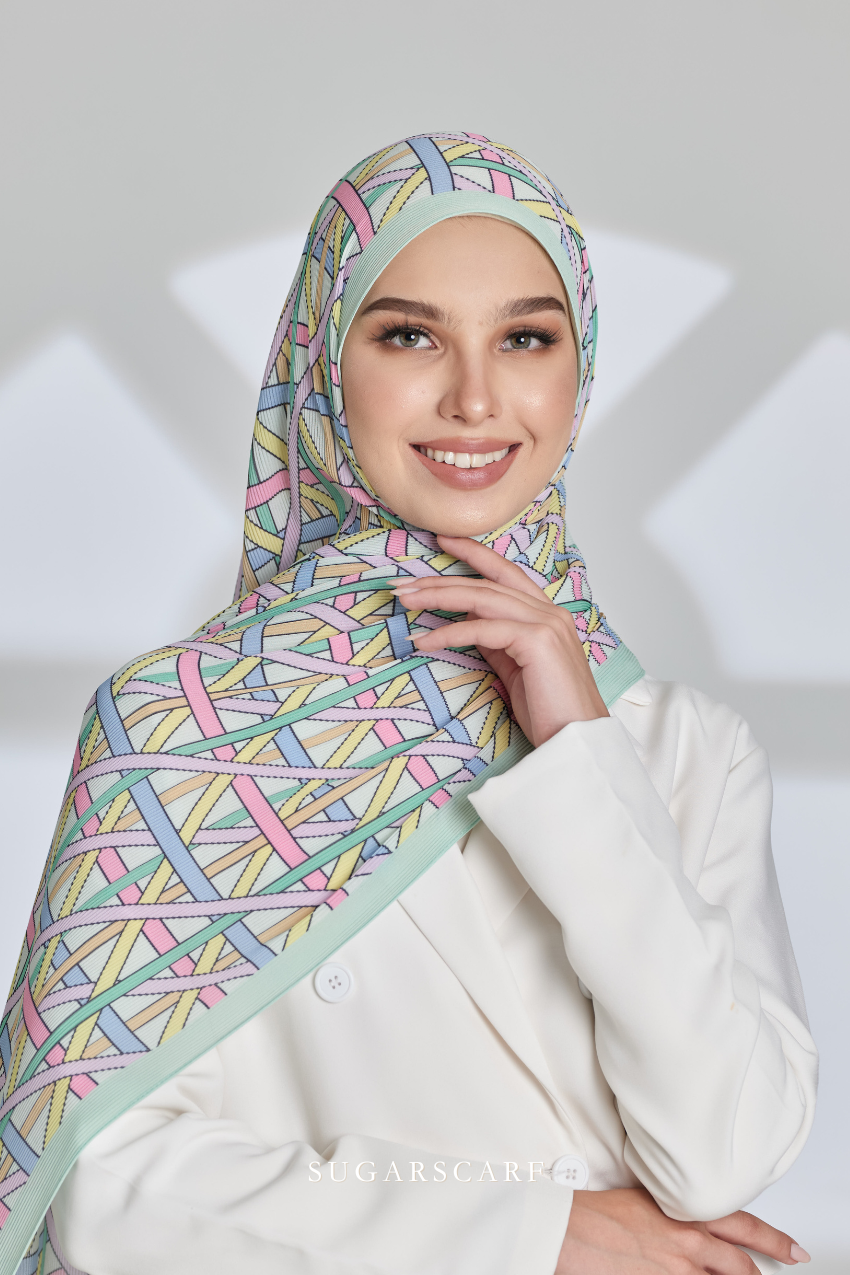 ( Full Wide Pleats Shawl ) Classy Simpulan ( ANYAMAN )