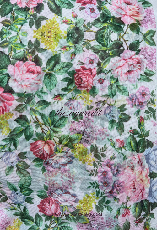 TSE BloomInvitation Japanese Cotton Voile Square - Safa.
