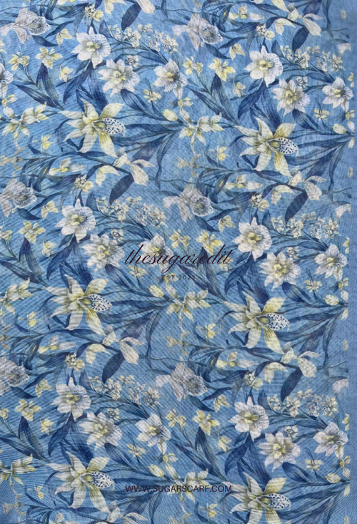 TSE BloomInvitation Japanese Cotton Voile Square - Noor.
