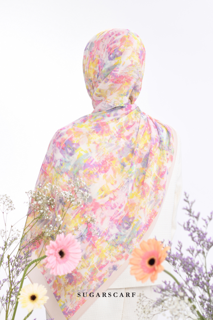 YES ( Full Wide Pleats Shawl ) Raya Vol 1 Seri Fiora ( SERI MAHARANI )