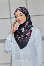 ( Square ) Celeste Matte Satin Silk Scarf ( SINCERELY )