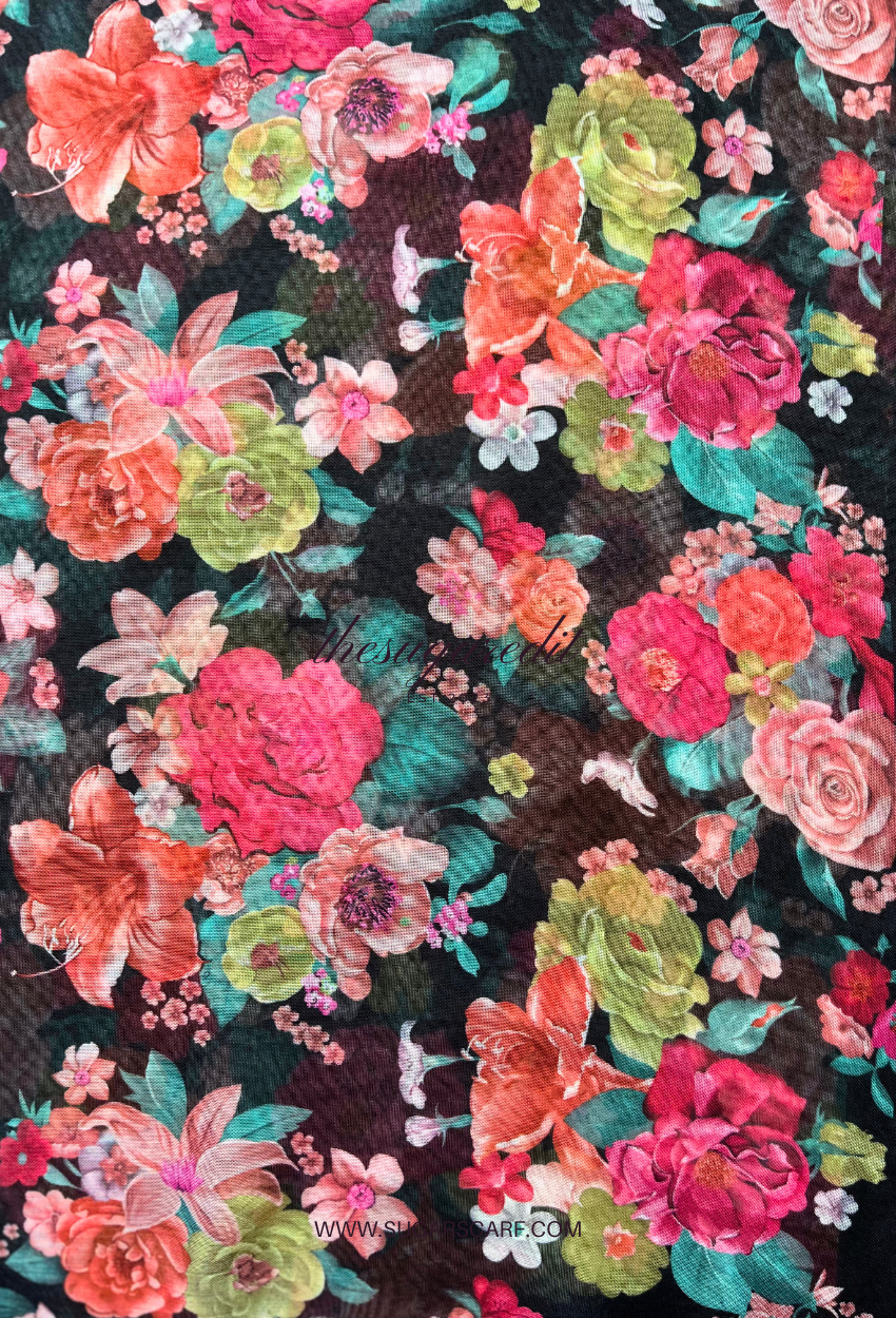 TSE BloomInvitation Japanese Cotton Voile Square - Alex