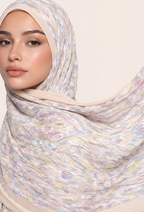 Fall In Love Wide Ultra Fine Pleated Shawl Ironless · in Belle