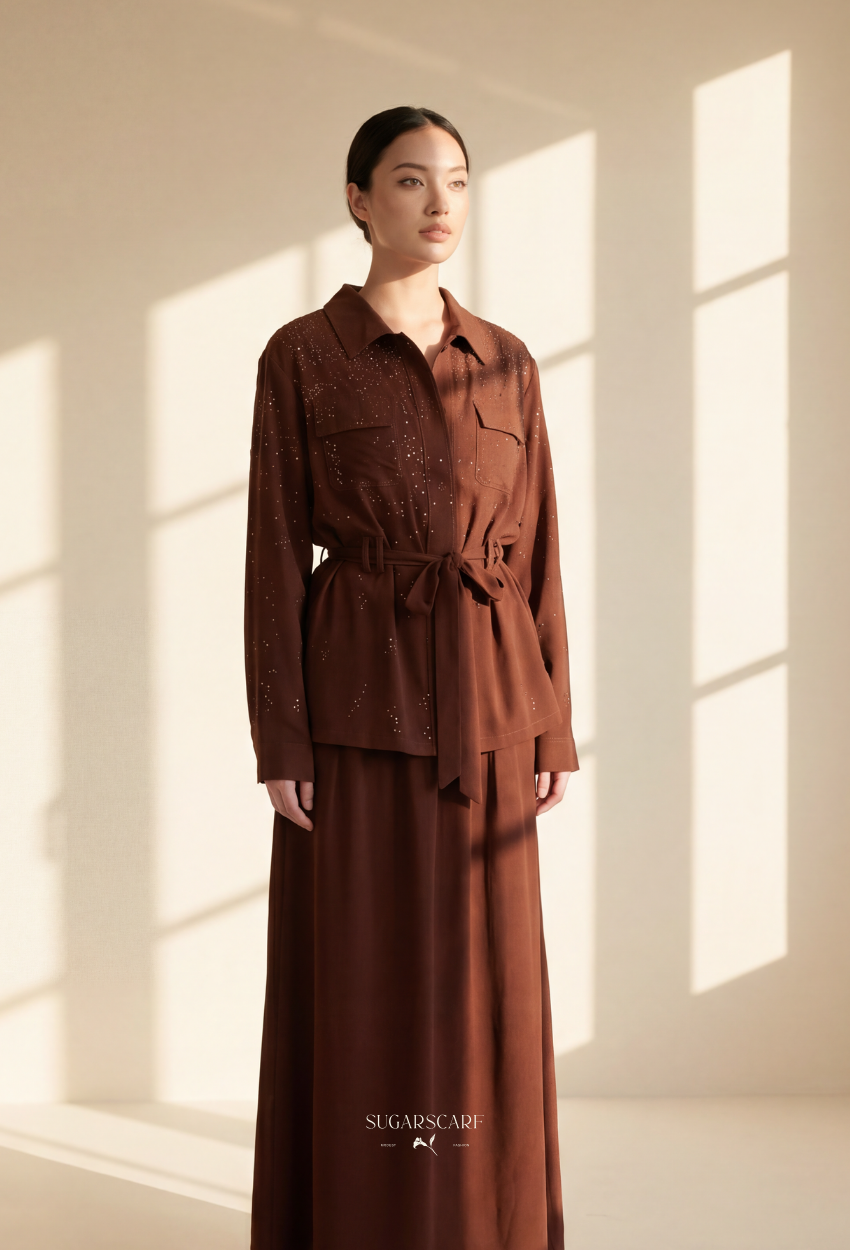 Andrea Tencel Set In Chocolate
