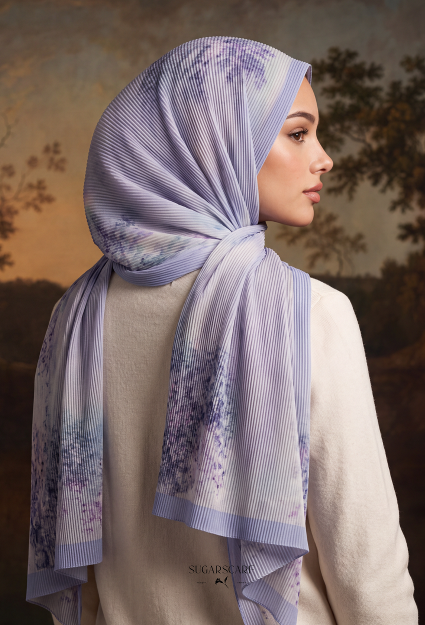 Fall In Love Wide Ultra Fine Pleated Shawl Ironless · in Mary