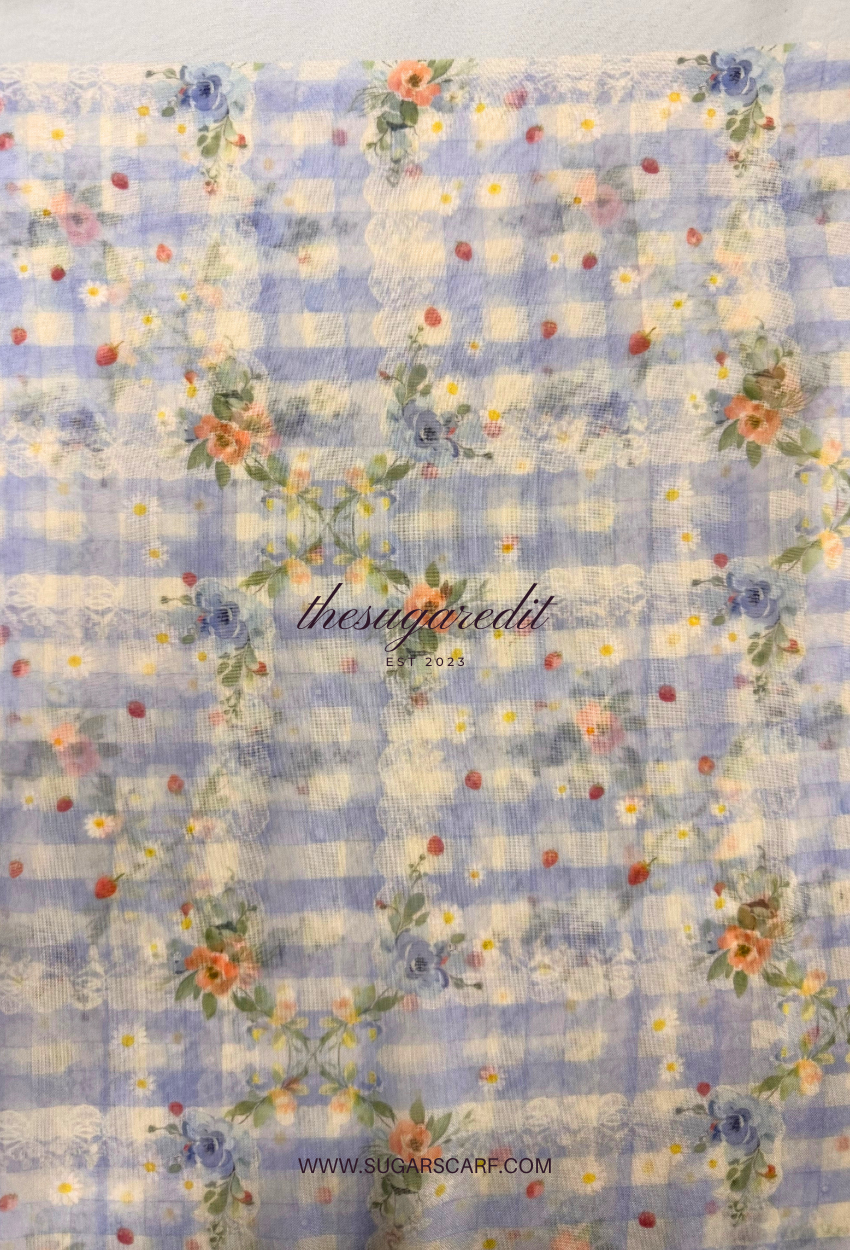 TSE BloomInvitation Japanese Cotton Voile Square - Olivia.