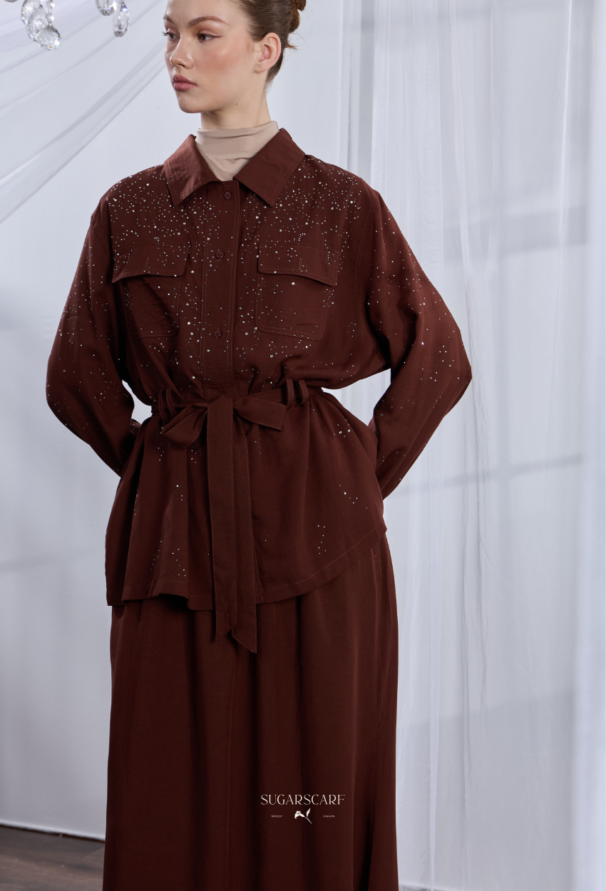 Andrea Tencel Set In Chocolate