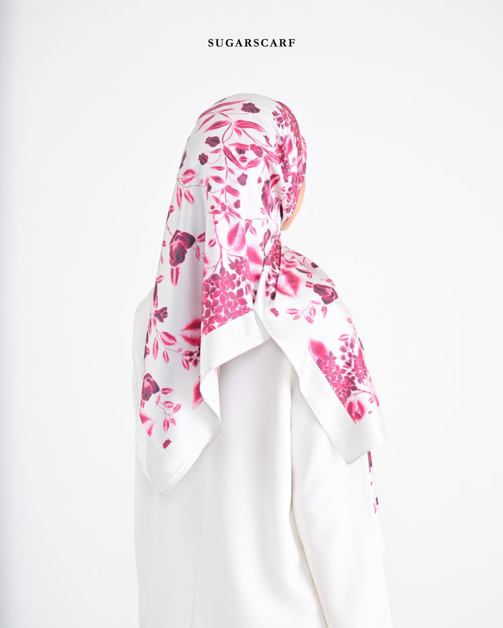 Matte Satin Silk Sq (She is in The Bloom) in Alicia