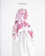 Matte Satin Silk Sq (She is in The Bloom) in Alicia