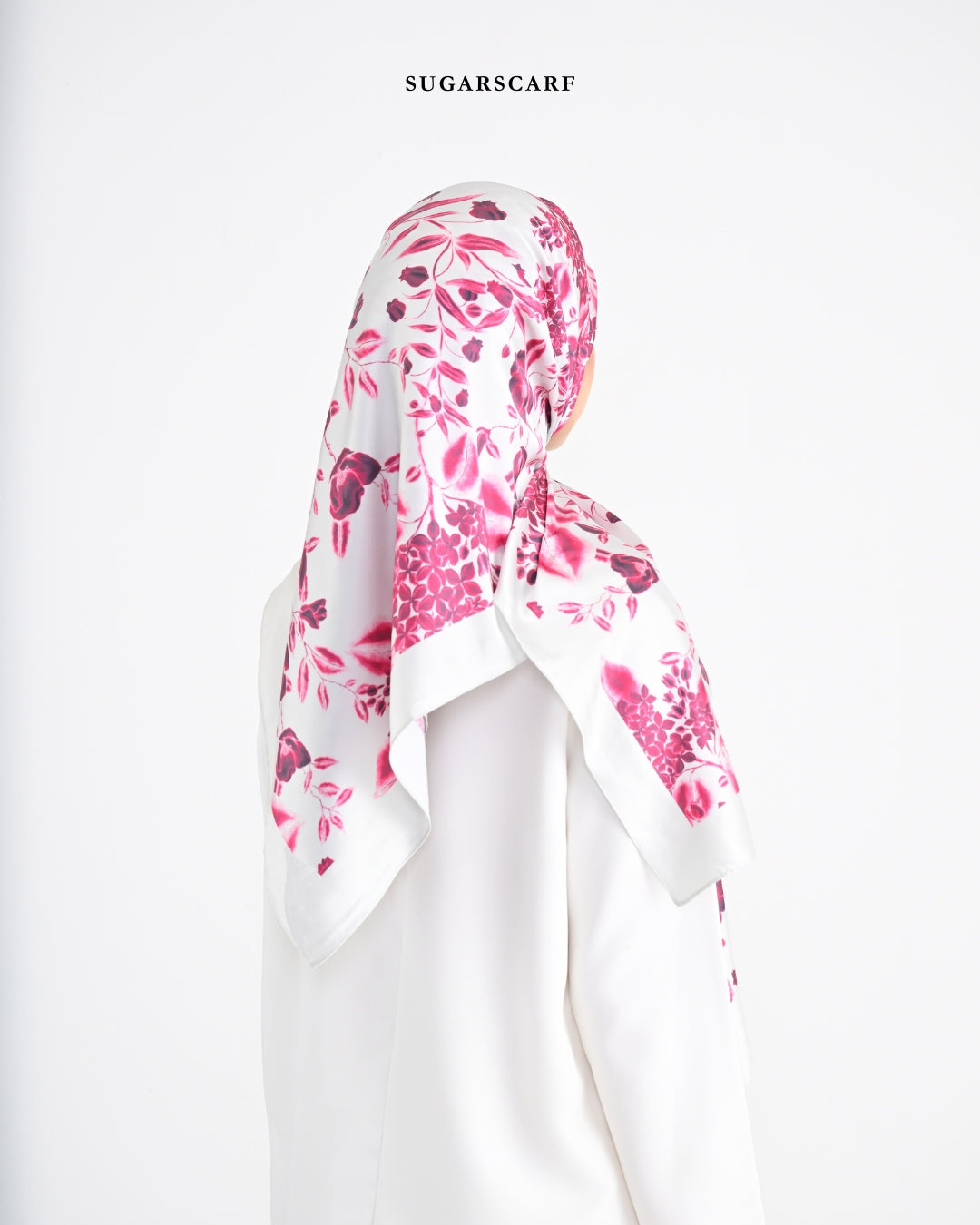 Matte Satin Silk Sq (She is in The Bloom) in Alicia