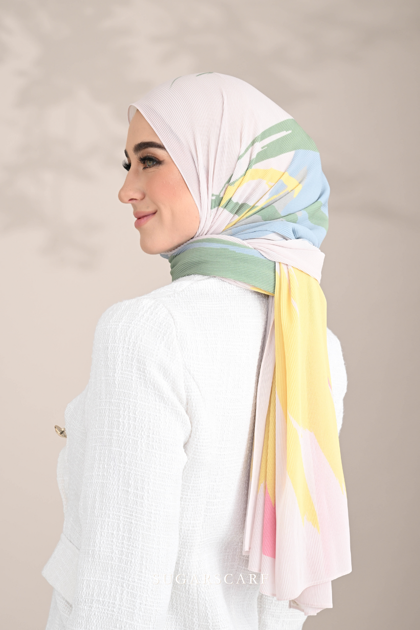 YES ( FULL WIDE PLEATS SHAWL ) SERI RAYA EUPHORIA