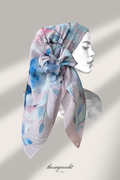 YES DEFECT - TSE Paris Cotton Voile Square Scarf ( Don't Lose )