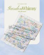 YES DEFECT Matte Satin Silk Sq (Garden Whimsy) in EverBloom
