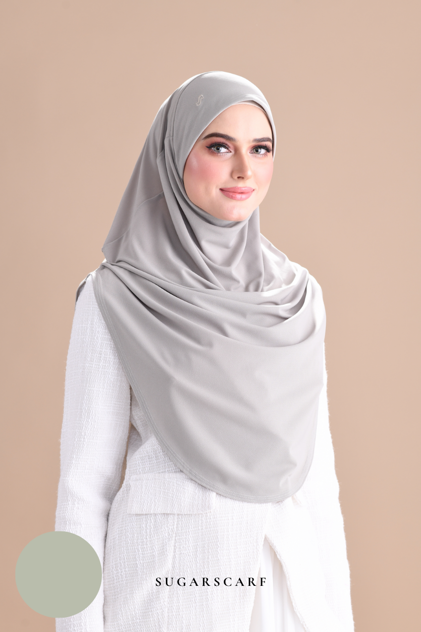 Iris Slip On Plain Hijab (Khaki)