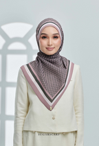 (SAMPLE) ( Full Wide Pleats Shawl ) Classy Monogram ( BLAIR )