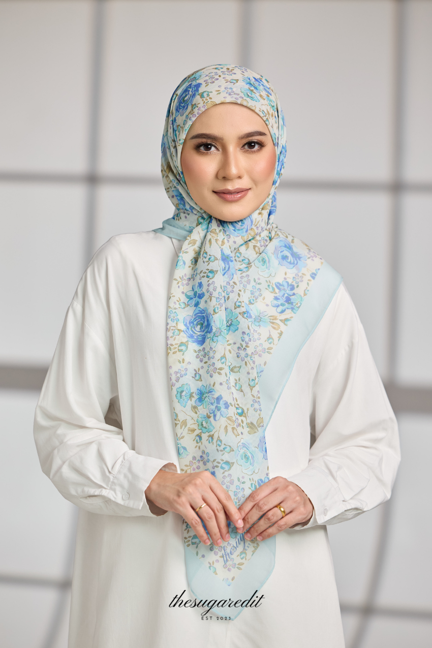 TheSugarEdit Paris Cotton Voile Square Scarf