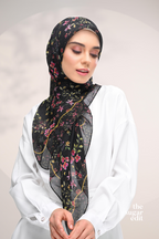 YES DEFECT -  Whispering Bloom Japanese Cotton Voile In (Dark Rose)