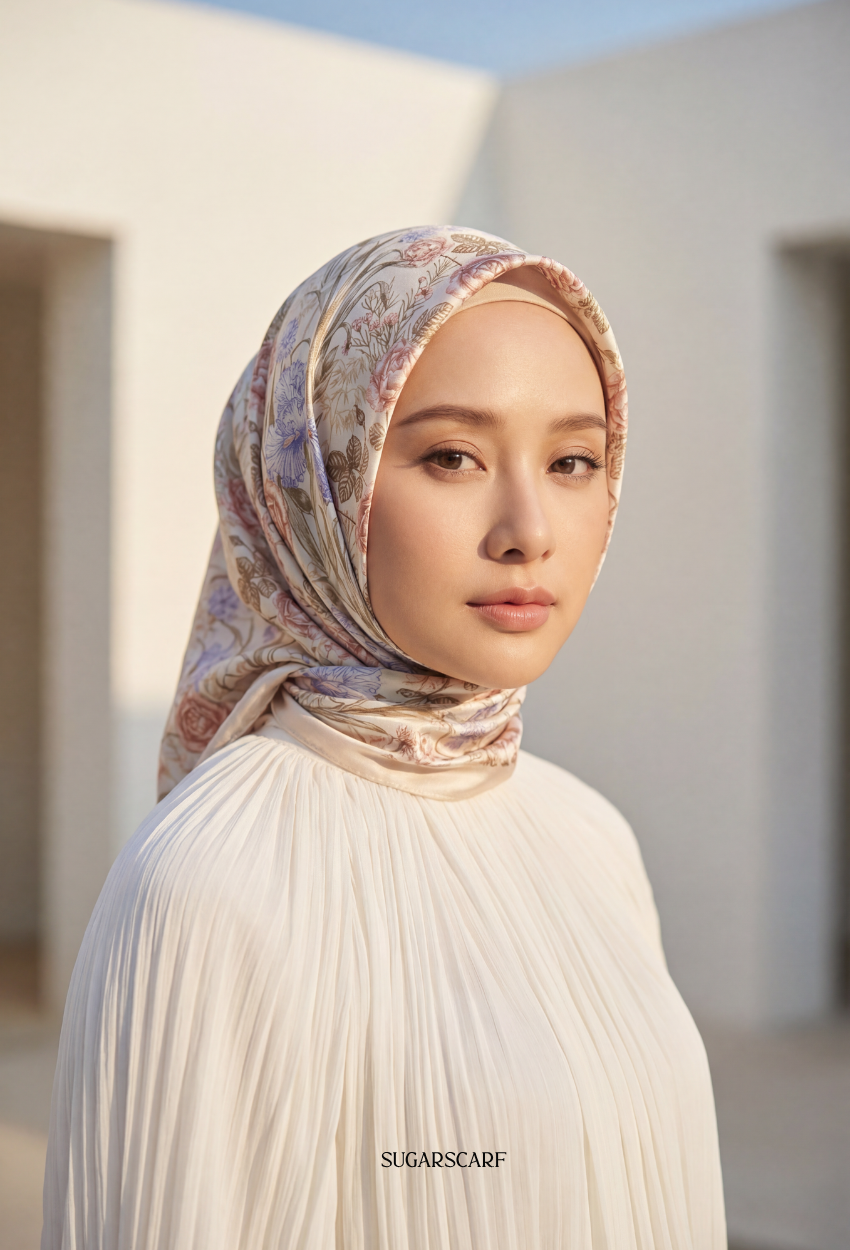 FallInLove Scarves Mixed Satin Square in Vivi