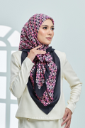 YES ( Square ) AS-IS Girl Boss Mixed Satin Silk Scarf ( Achiever )