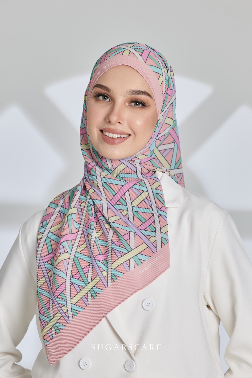 ( Full Wide Pleats Shawl ) Classy Simpulan ( GATHERING )