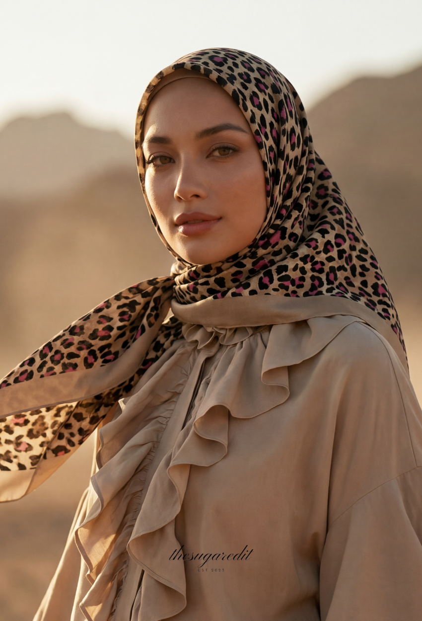 TSE Mod Japanese Cotton Voile Square Wild&Pink