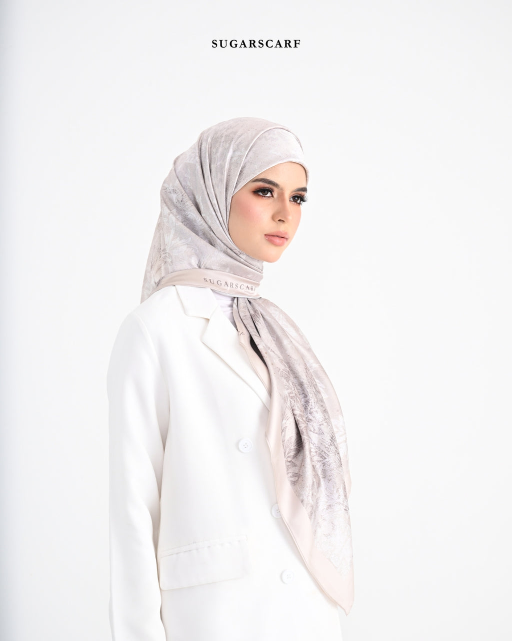 YES DEFECT Matte Satin Silk Sq (She is in The Bloom) in Rania