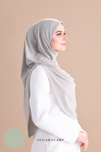 Iris Slip On Plain Hijab (Khaki)