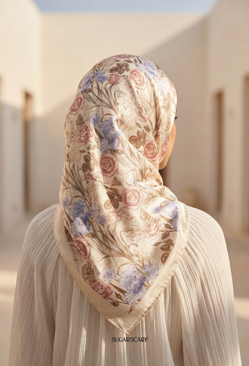 FallInLove Scarves Mixed Satin Square in Vivi