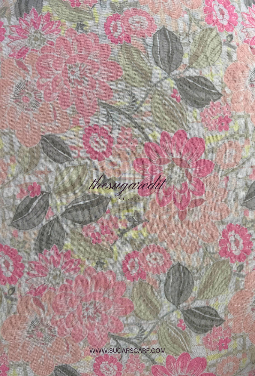 TSE BloomInvitation Japanese Cotton Voile Square - Aurora