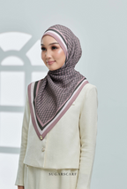 (SAMPLE) ( Full Wide Pleats Shawl ) Classy Monogram ( BLAIR )