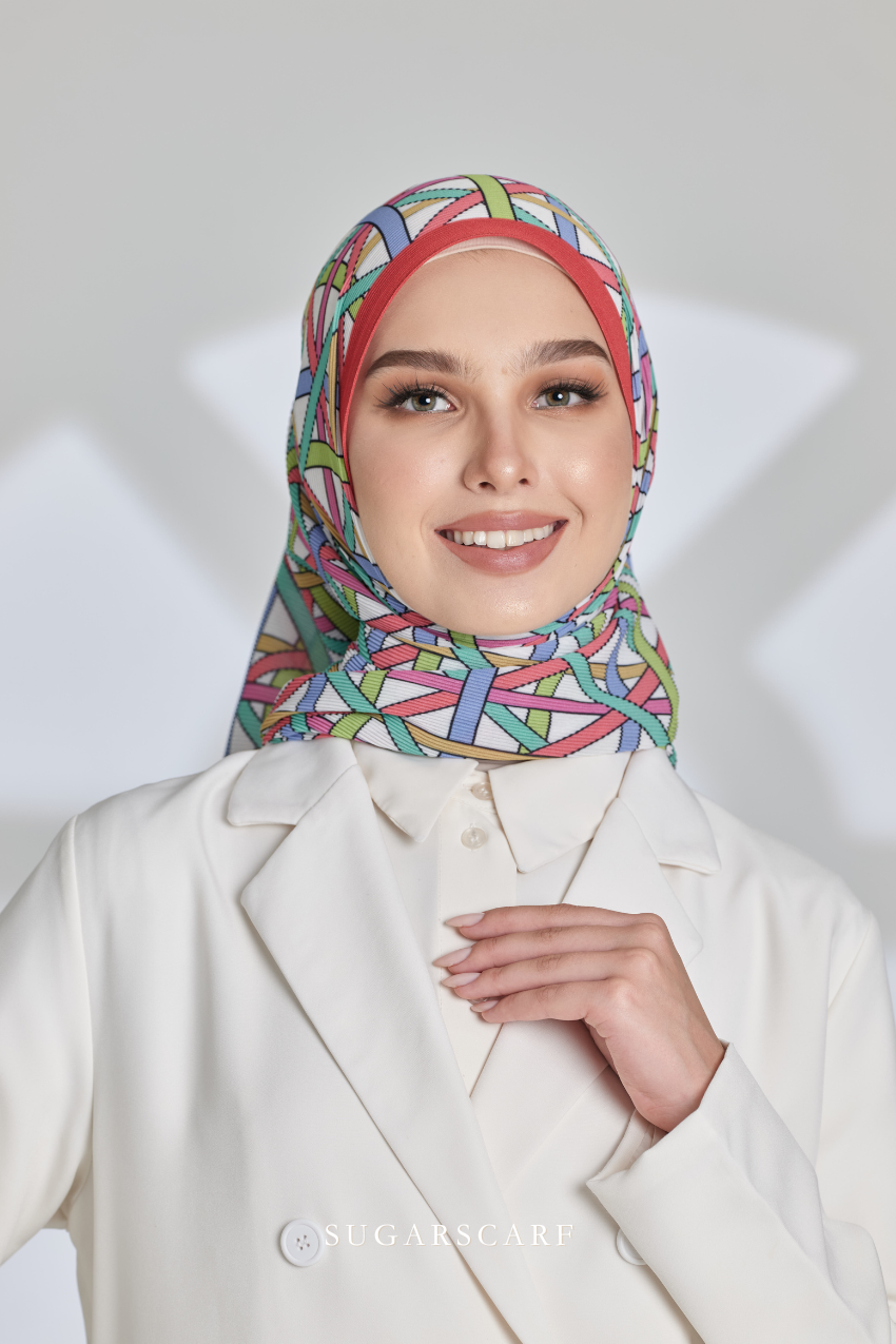 ( Full Wide Pleats Shawl ) Classy Simpulan ( PELITA )