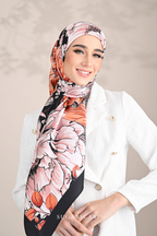 YES ( Square ) Blooming Matte Satin Silk Square ( TEAMWORK )