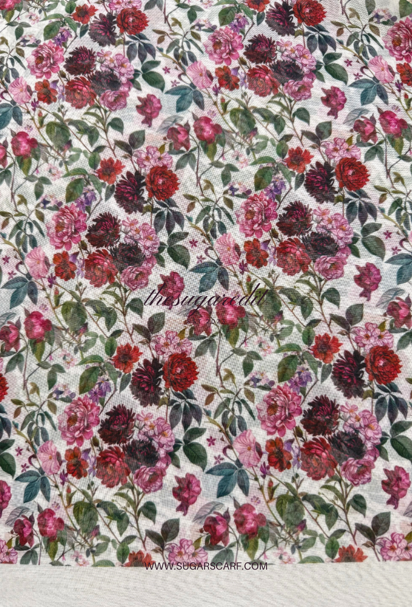 TSE BloomInvitation Japanese Cotton Voile Square - Rachel