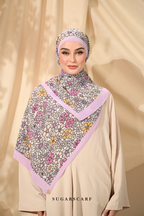 ( Full Wide Pleats Shawl ) Eid Flower Power ( HANDBAGS )