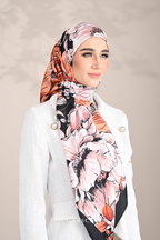 YES ( Square ) Blooming Matte Satin Silk Square ( TEAMWORK )