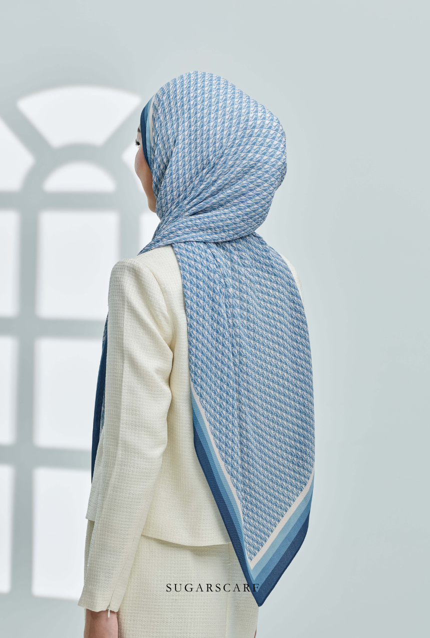 (SAMPLE) ( Full Wide Pleats Shawl ) Classy Monogram ( NAISS )
