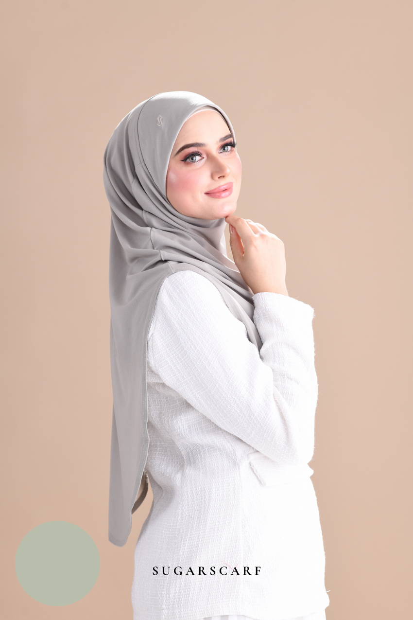 Iris Slip On Plain Hijab (Khaki)