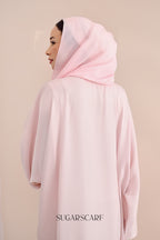 Noir Éclat Kate The Scarfé Hood /Shawl 100%Silk in (Rosewater)