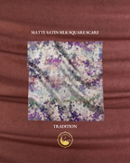 YES DEFECT (Square ) Celeste In Mixed Silk Matte Satin (Tradition)