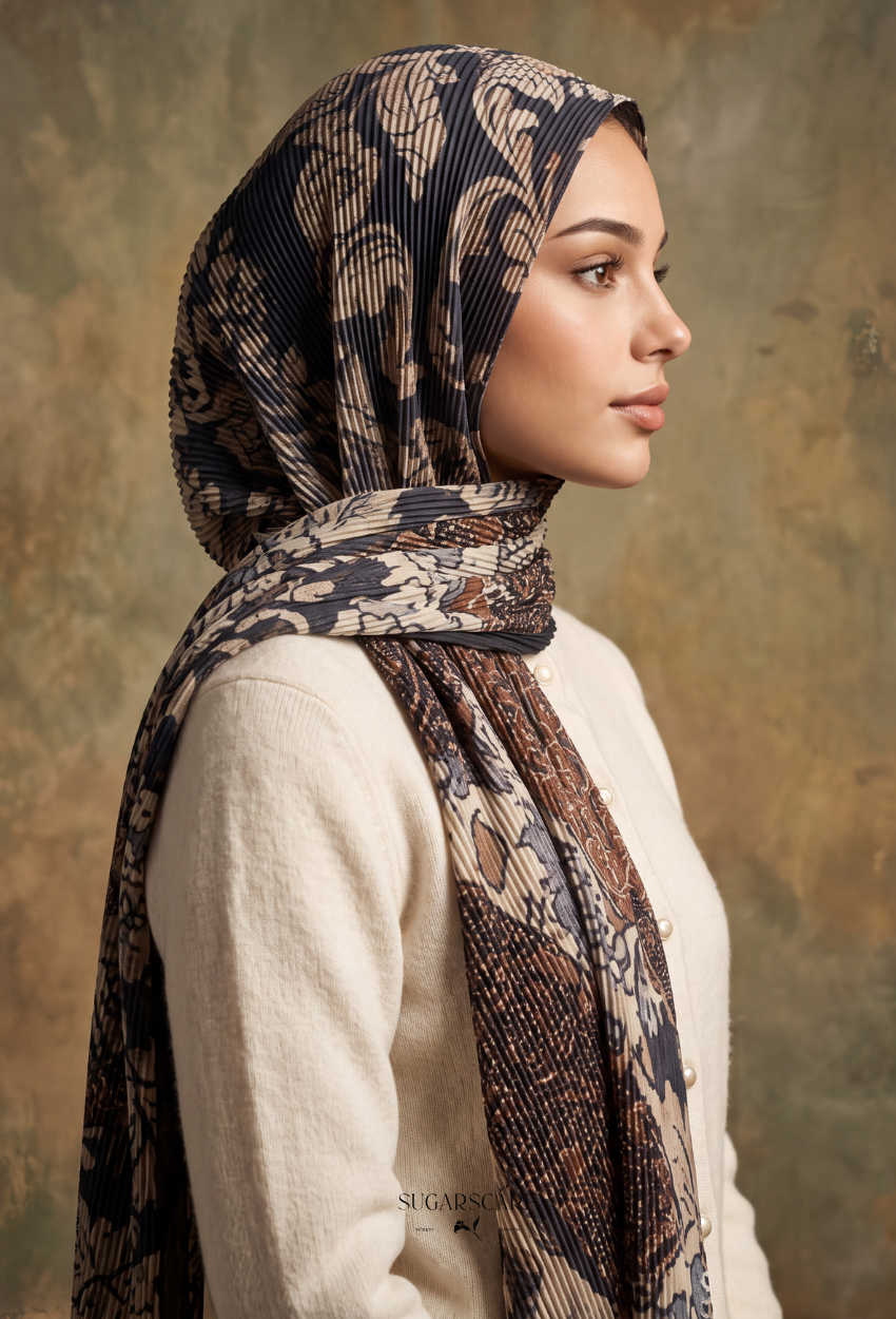 Fall In Love Wide Ultra Fine Pleated Shawl Ironless · in Florence