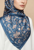 Eid Classy 2026 Scarves Mixed Satin Square in La Reine