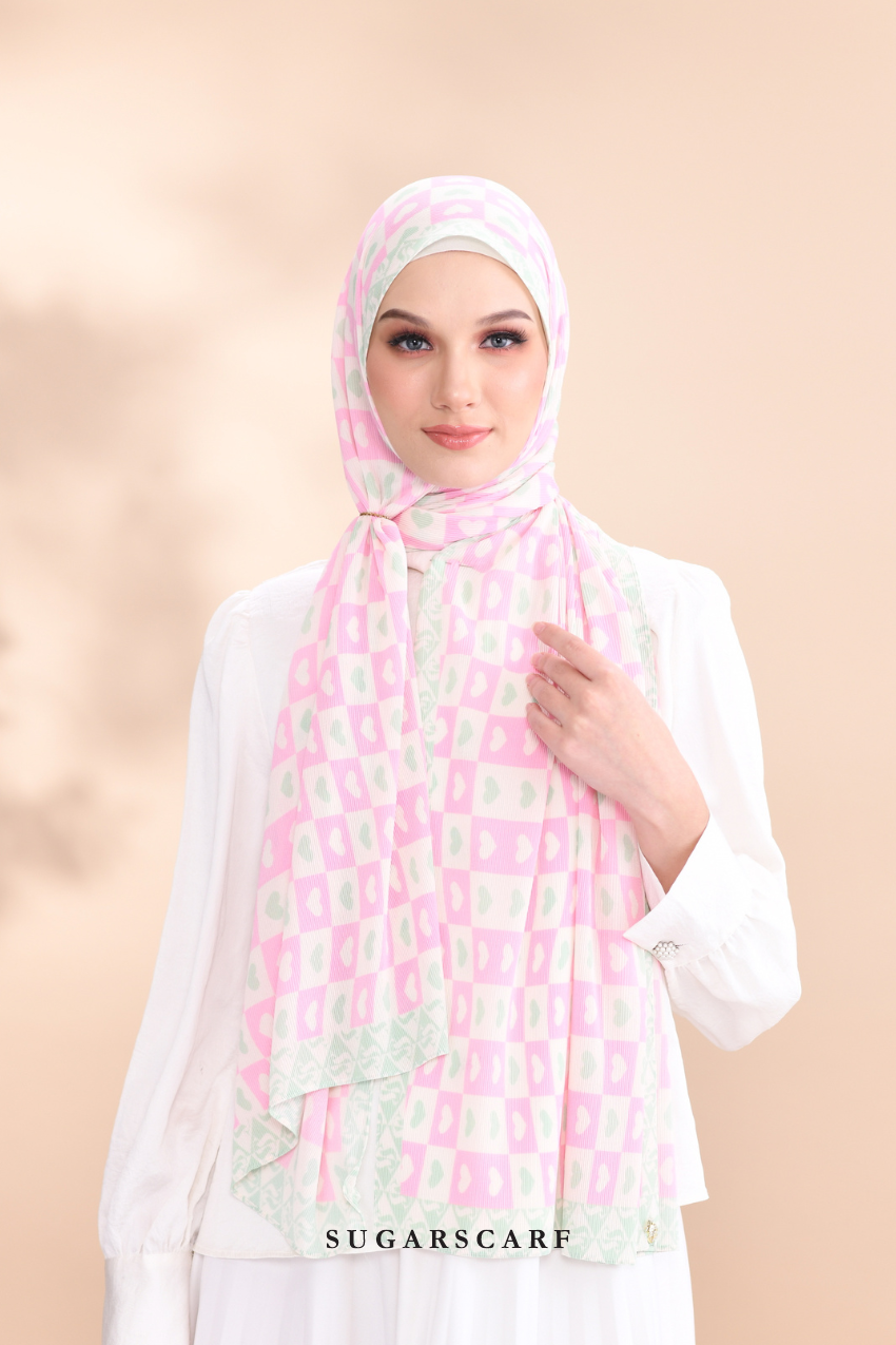 YES ( Full Wide Pleats Shawl ) Kindness ( SMILE )