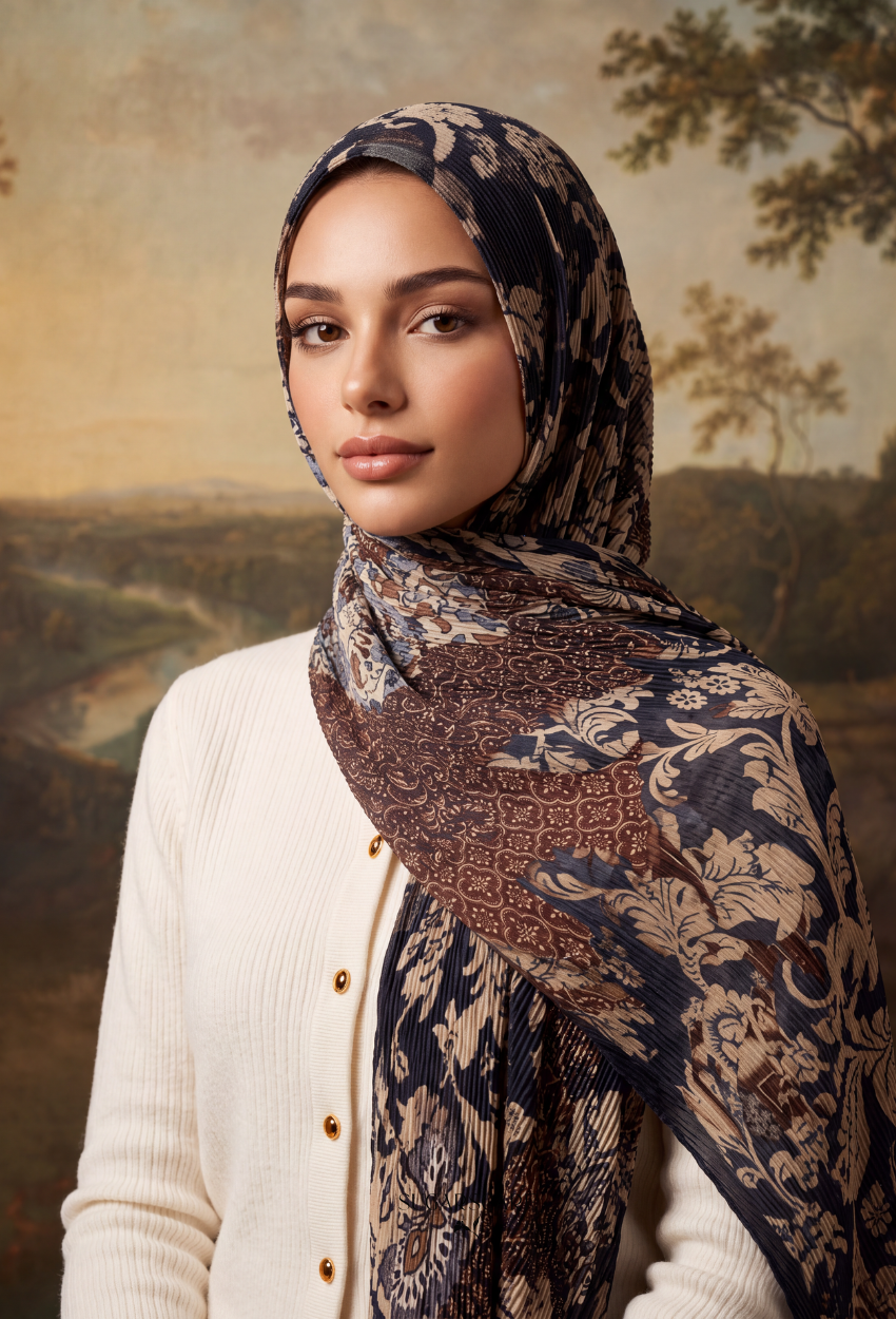 Fall In Love Wide Ultra Fine Pleated Shawl Ironless · in Florence