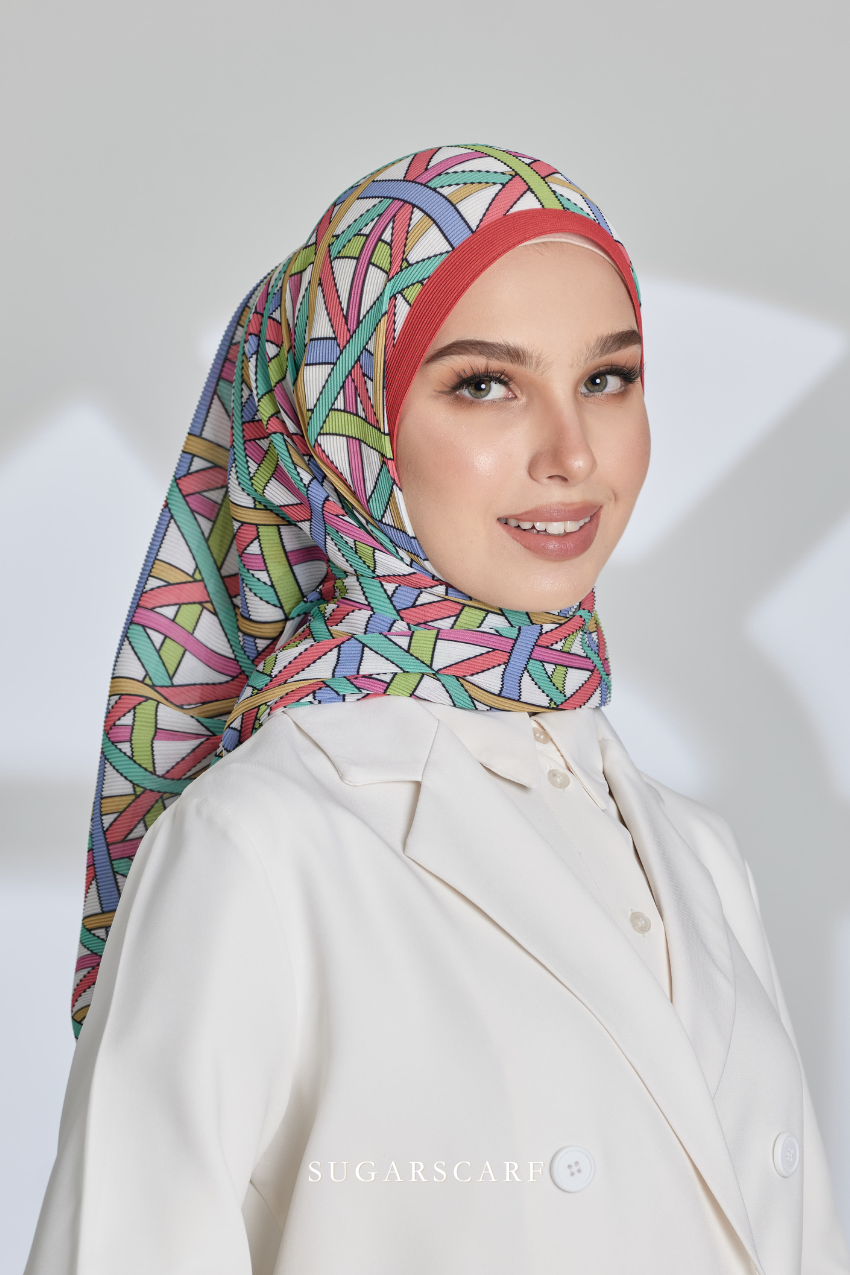 ( Full Wide Pleats Shawl ) Classy Simpulan ( PELITA )