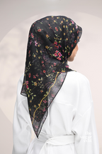YES DEFECT -  Whispering Bloom Japanese Cotton Voile In (Dark Rose)
