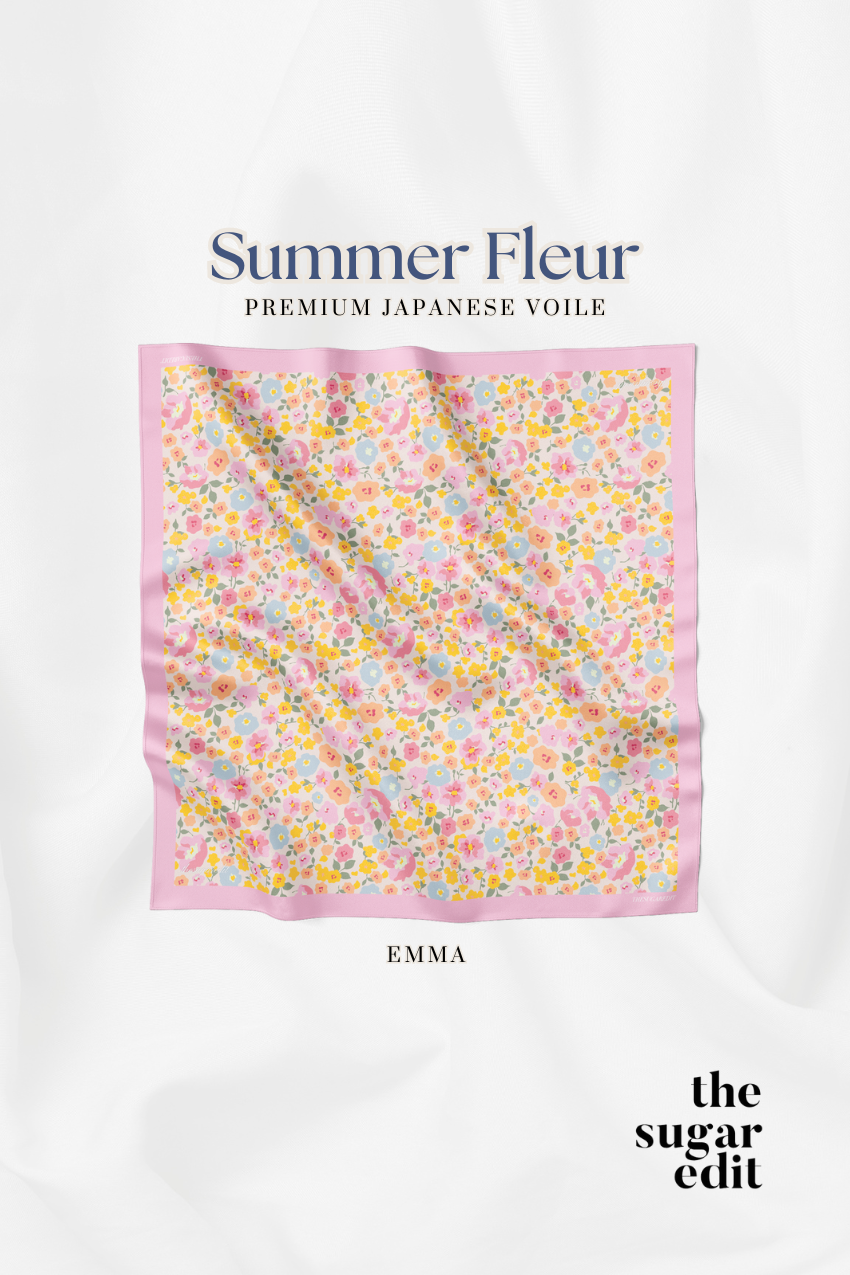 YES THESUGAREDIT Summer-Fleur Series Premium Japanese Voile ( Emma )