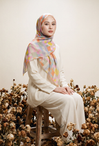 TSE December Serenity Japanese Voile Square In PopScribble