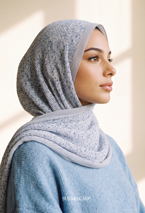 Fall In Love Wide Ultra Fine Pleated Shawl Ironless · in Eiffel