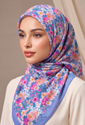 TSE Mod Japanese Cotton Voile Square In BlueWhisper